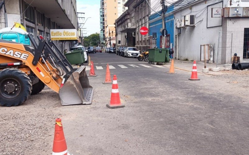 Rua Brasil terá trânsito interrompido a partir desta terça-feira, no Centro de São Leopoldo