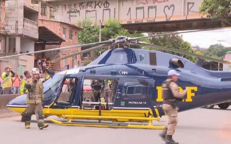 Helicóptero da PRF com seis pessoas a bordo faz pouso forçado em Belo Horizonte (MG) | abc+