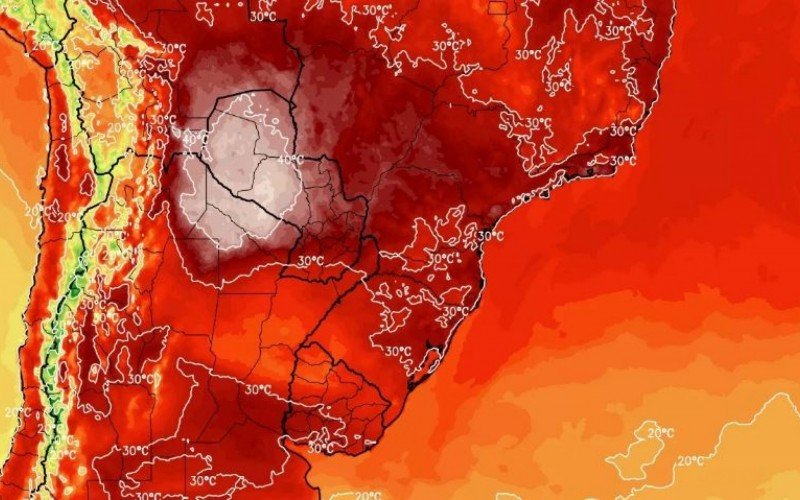 Bolha se calor se formou na área central do continente | abc+