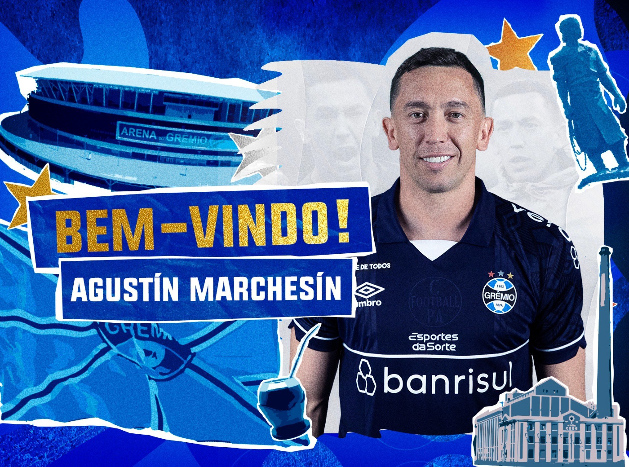 Grêmio vai apresentar goleiro Marchesín nesta segunda-feira