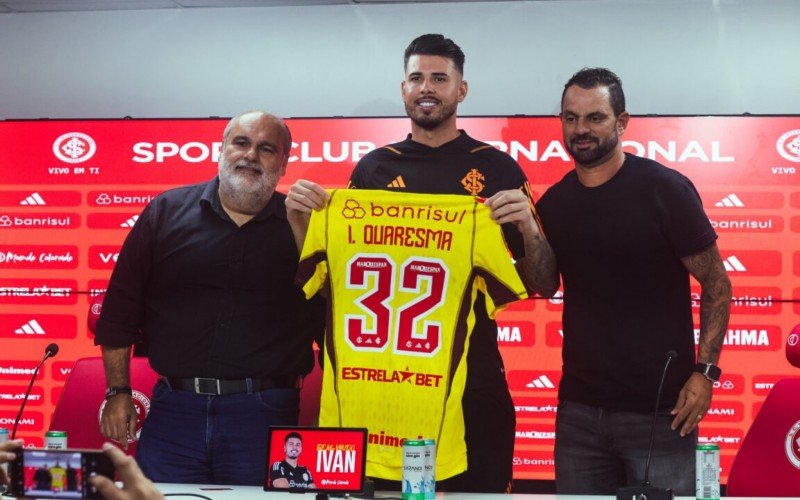 Felipe Becker, vice-presidente de Futebol, Ivan e Magrão, diretor esportivo  | abc+