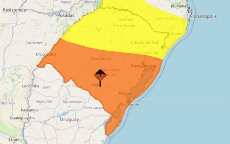 Inmet emitiu dois alertas para risco de temporais no RS  | abc+