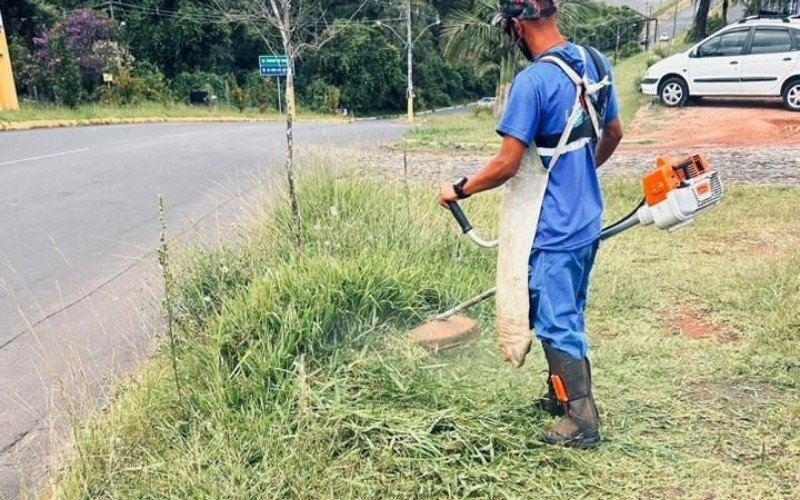 No verão, vegetação cresce mais rápido exigindo roçada   