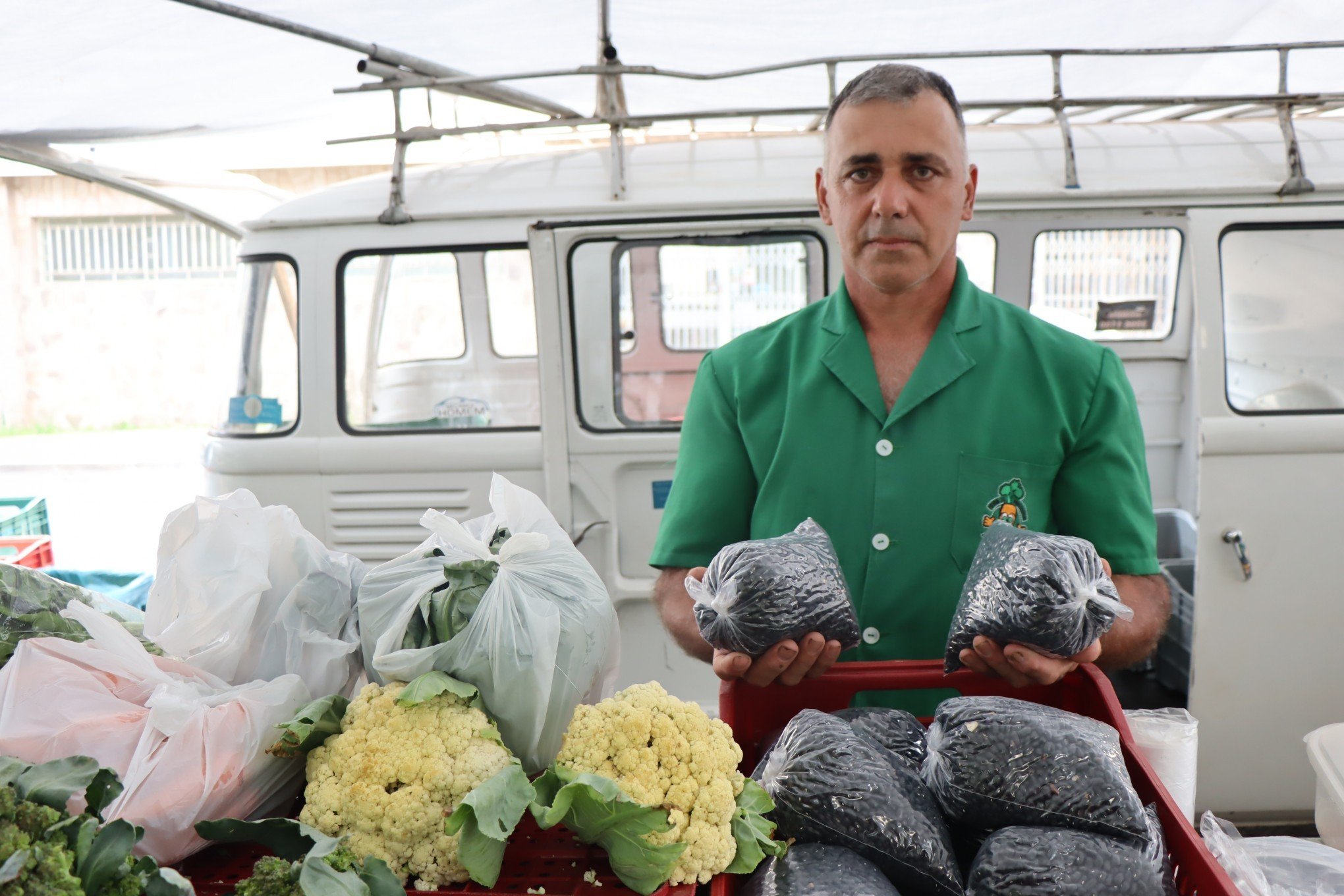 Fernando Aloísio Thiesen, agricultor na Feira do Produtor de Novo Hamburgo | abc+