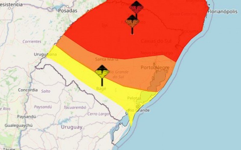 RS tem três alertas do Inmet para novos temporais e avisos da Defesa Civil para inundações  | abc+