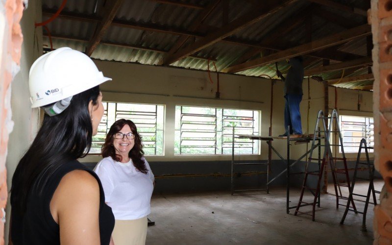 Vistoria de obras nas escolas municipais de Novo Hamburgo