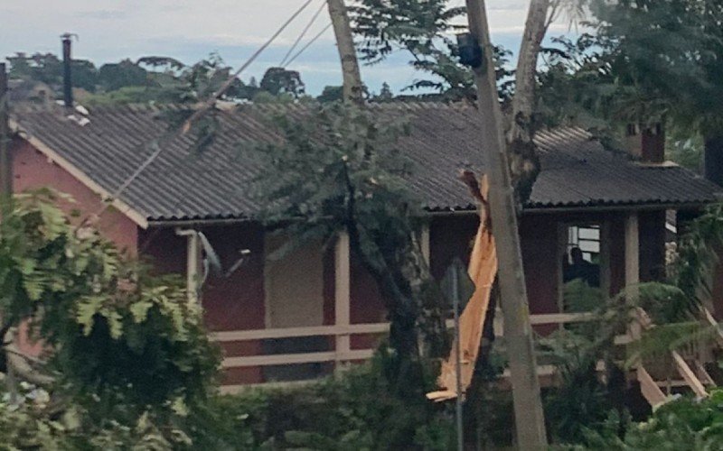 Canela registra estragos por causa da tempestade