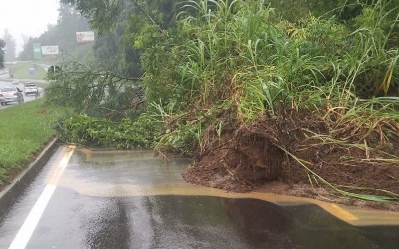 Bloqueio total da RS-122 após deslizamento de terra | abc+