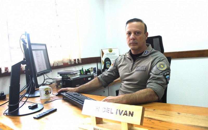 Tenente-coronel Clovis Ivan Alves assumiu a Brigada Militar (BM) em Canoas