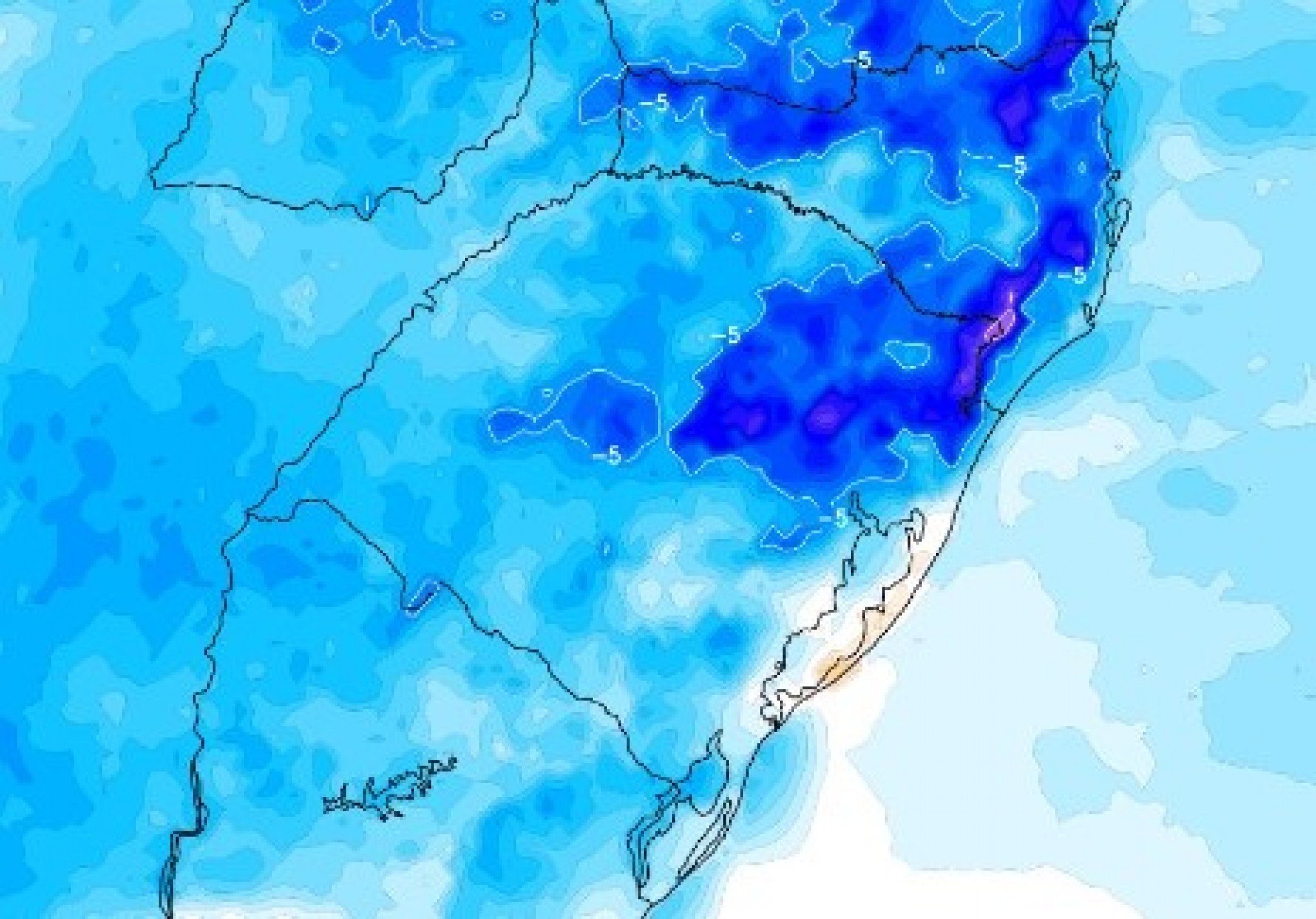 Massa de ar frio atinge o RS; veja cidades com temperaturas abaixo da média