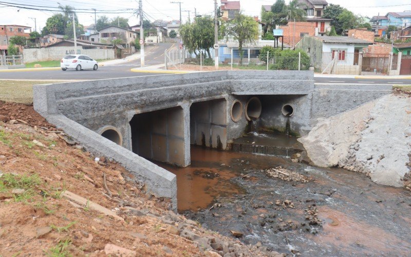 Nova ponte do Arroio Kruze é inaugurada no bairro Santo André