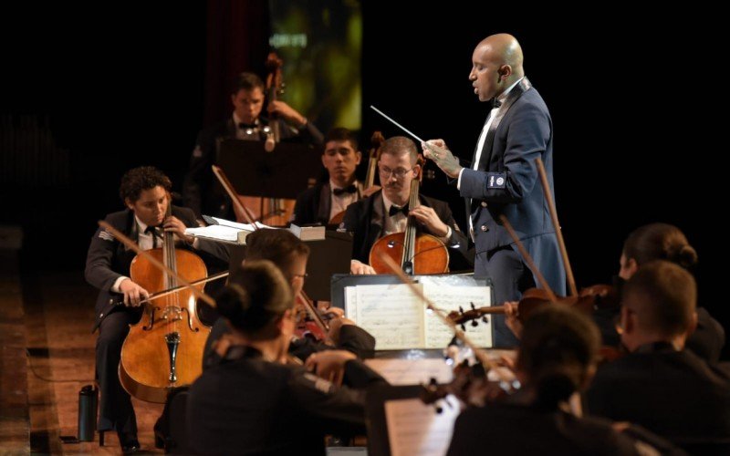 Orquestra SinfÃ´nica da ForÃ§a AÃ©rea Brasileira se apresentou no Gramado in Concert