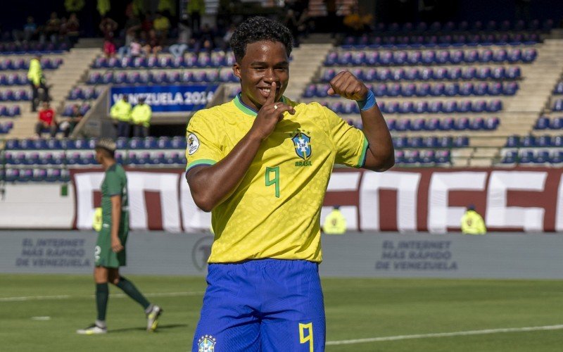 Endrick fez o único gol do duelo que abriu a caminhada da seleção no Pré-Olímpico | abc+