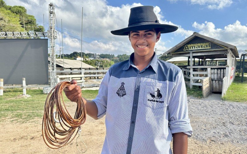 Felipe Vargas homenageou o pai no evento 