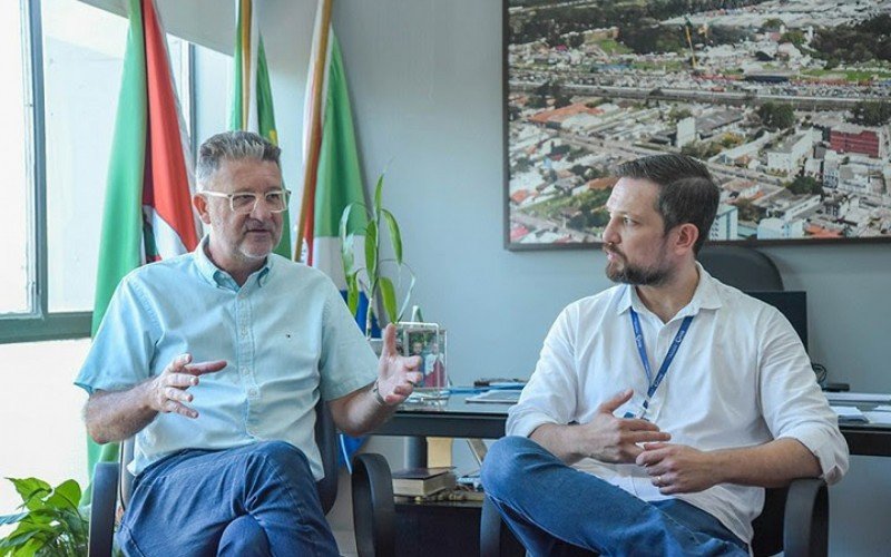 Prodanov e Pascoal em reunião para assinatura da ordem de início | abc+