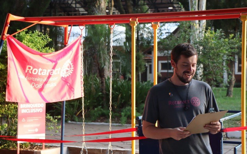 Presidente do Rotaract de Dois IrmÃ£os, Eduardo Goldschmidt