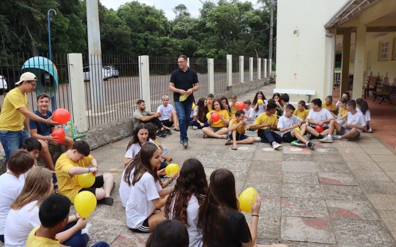 A escola Edvino Bervian teve atividades de integração no retonorno às salas de aula | abc+