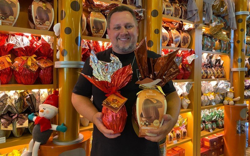 Ezequiel Dias de Lima, diretor da Chocolate Gramadense, em Gramado