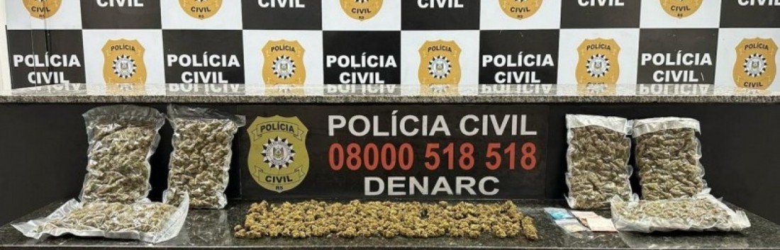 Polícia Civil apreende dois quilos de maconha geneticamente modificada durante operação em Canoas