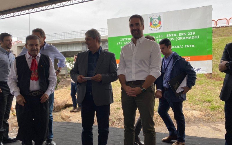 GRAMADO: Eduardo Leite participa de inauguraÃ§Ã£o de viaduto da RS-115; veja fotos