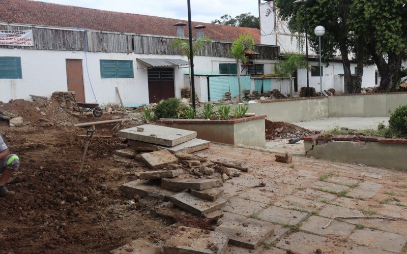 construÃ§Ã£o do Hub Agro no Parque Assis Brasil em Esteio