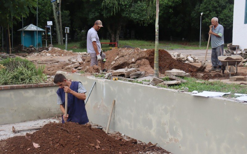 construÃ§Ã£o do Hub Agro no Parque Assis Brasil em Esteio