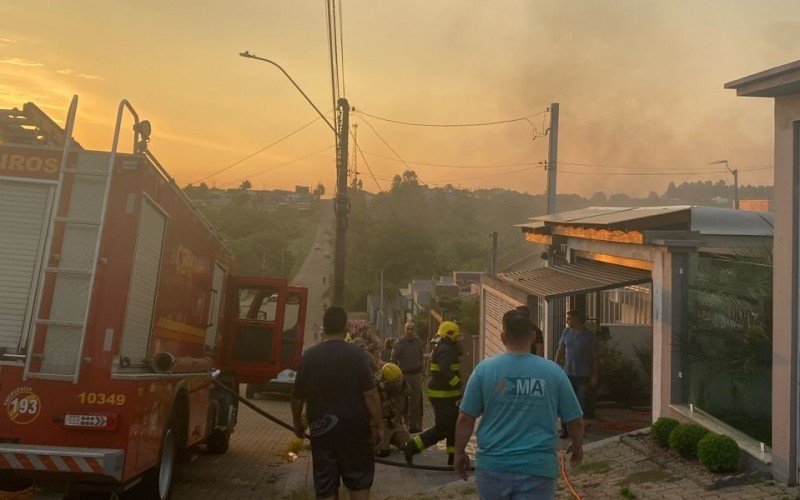 Momento do incêndio na residência | abc+