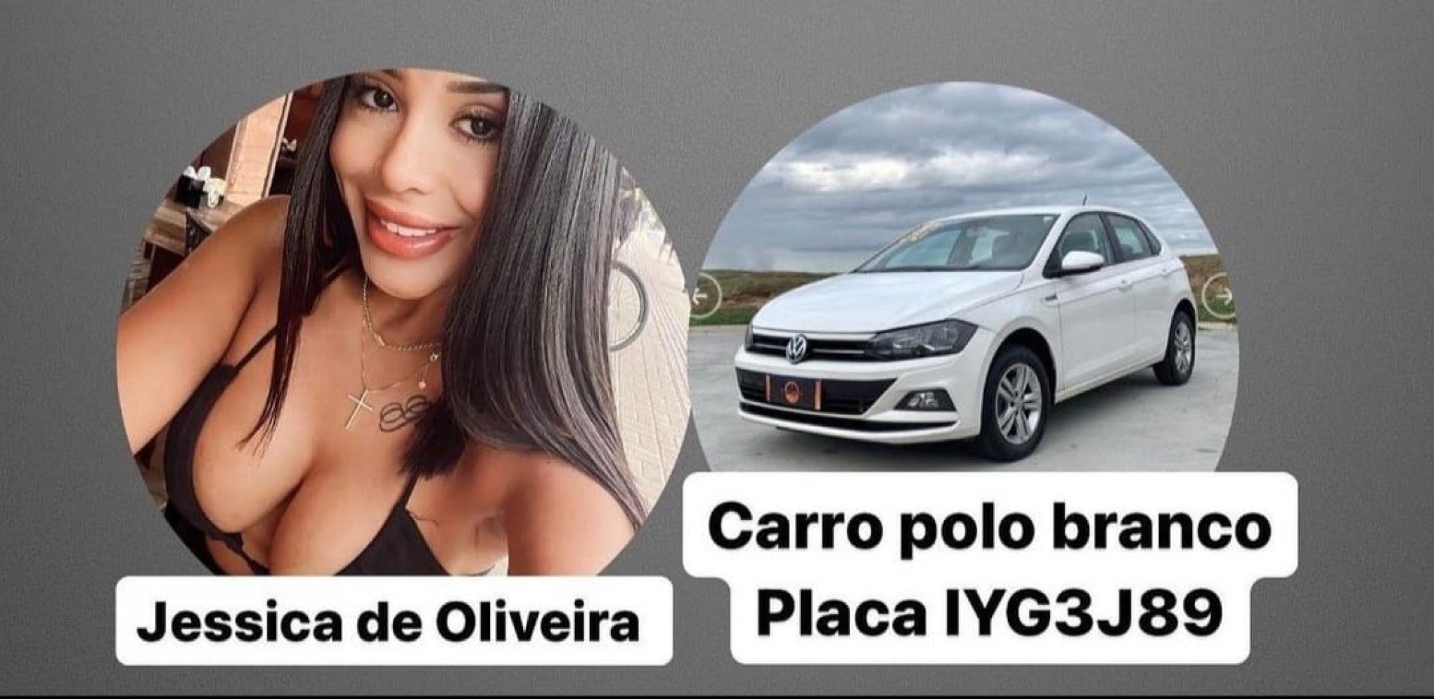 Amigos publicaram foto da vítima e do carro nas redes sociais na tentativa de encontrá-la | abc+