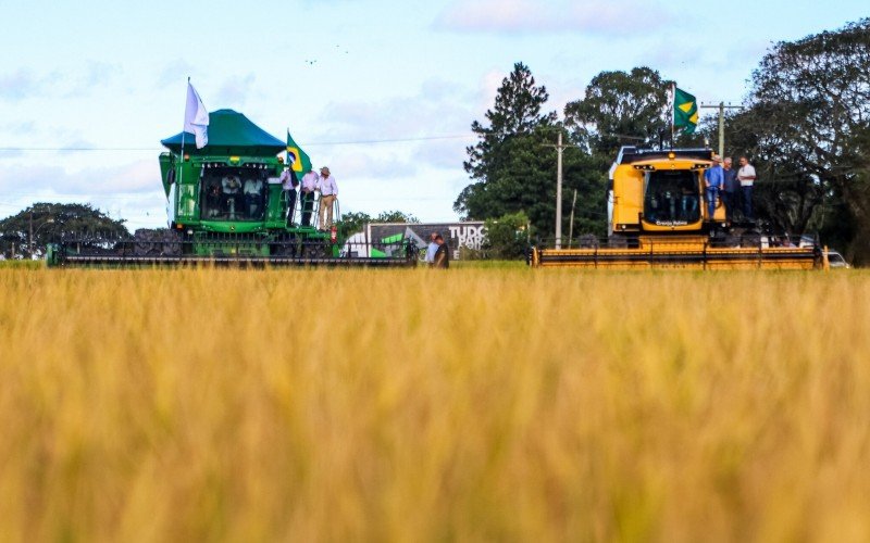 Abertura da Colheita do Arroz, na Embrapa, em CapÃ£o do LeÃ£o