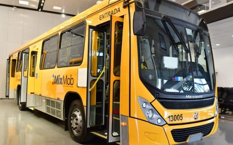 Parte da nova frota de Ã´nibus de Novo Hamburgo foi apresentada pela montadora Marcopolo