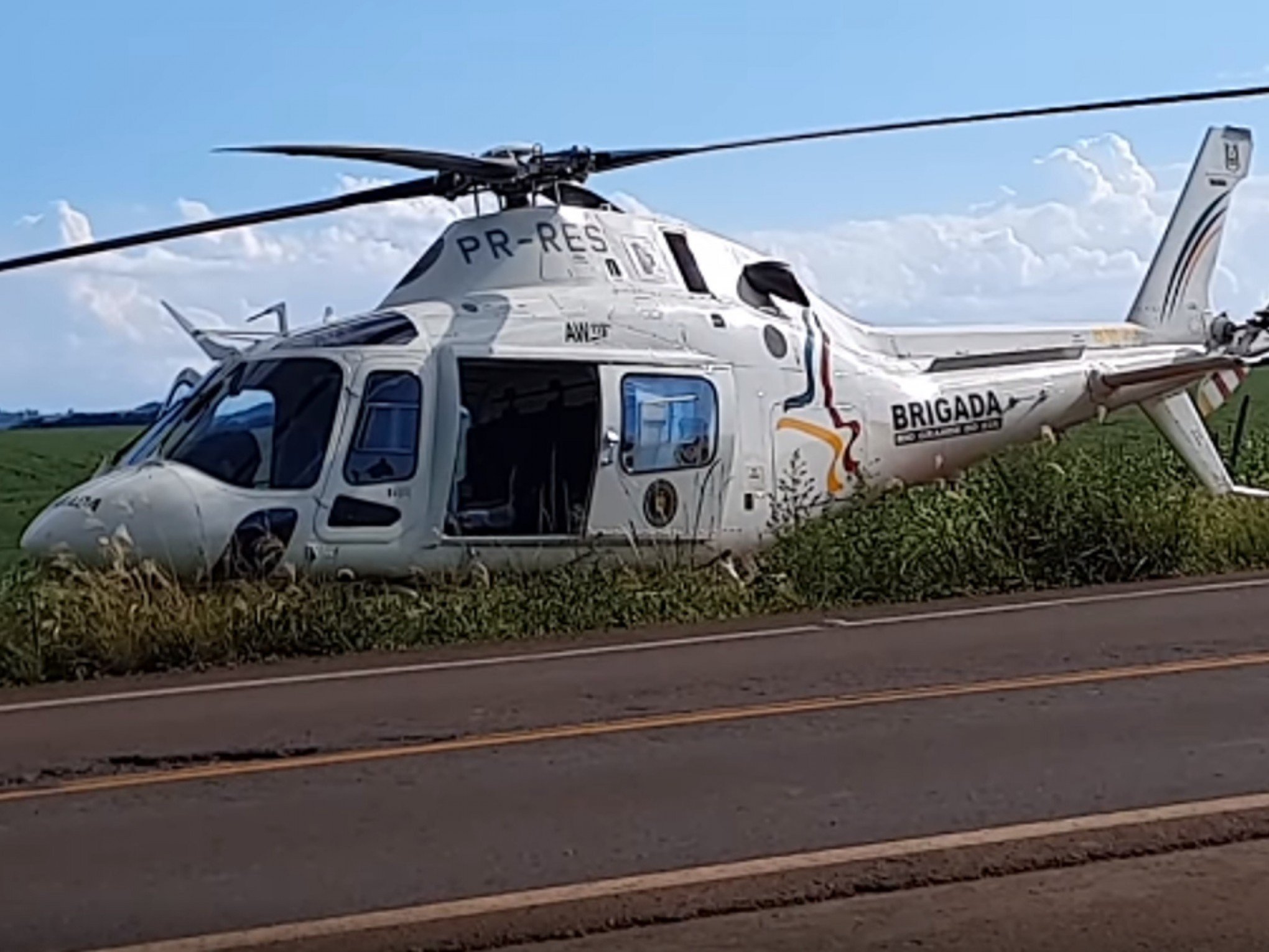Após pouso de emergência em estrada, vice de Eduardo Leite fala sobre incidente com helicóptero