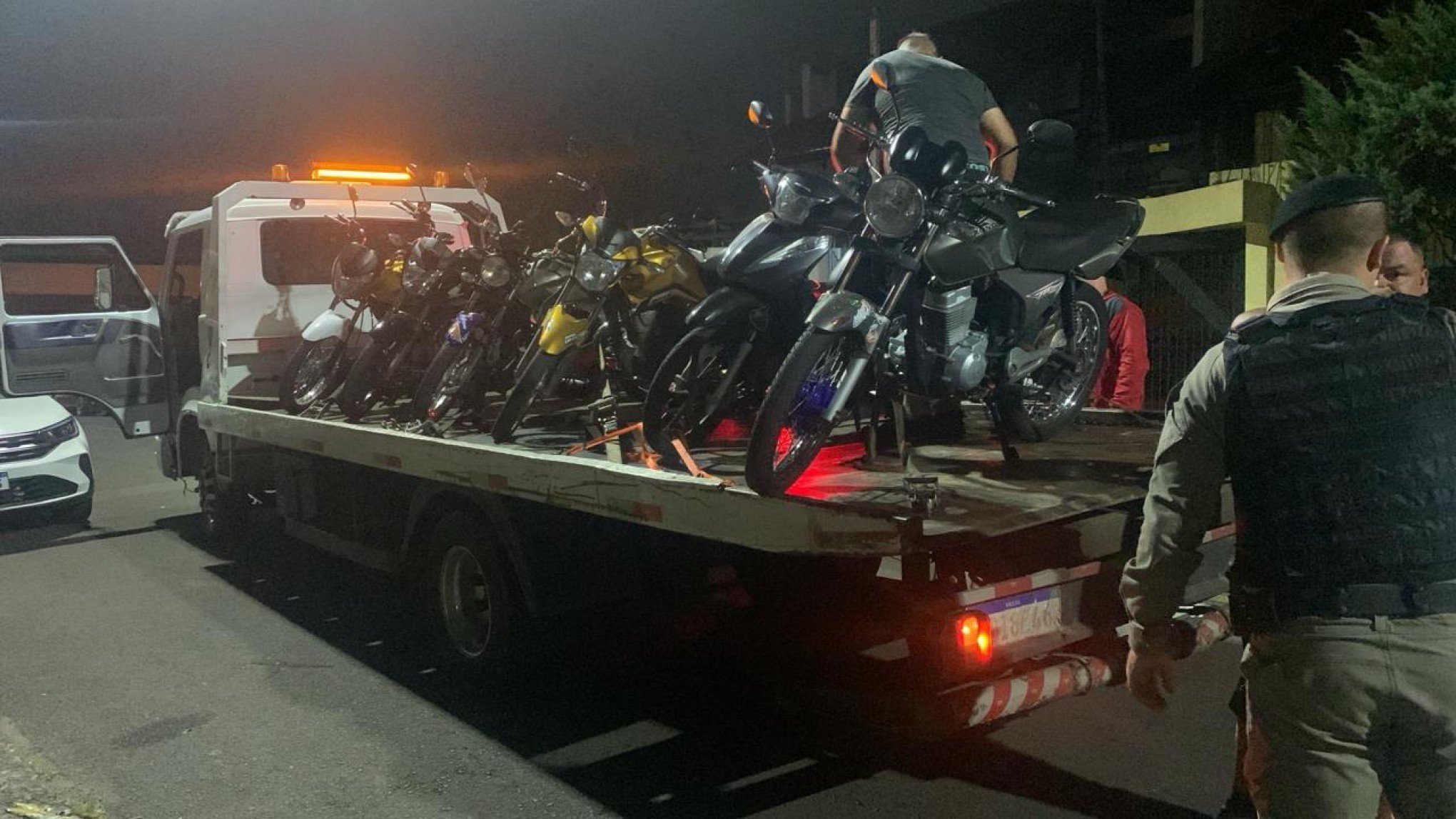 Motos usadas para disputar rachas são recolhidas em Sapiranga