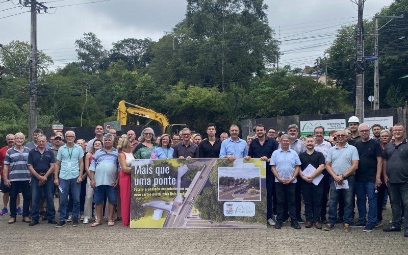 Cerimônia de início das obras da nova ponte de Dois Irmãos | abc+