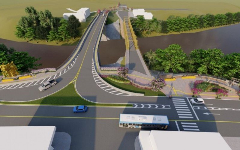 Projeto da nova ponte em Feliz  | abc+