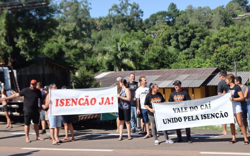 Protesto contra o pedágio em São Sebastião do Caí | abc+