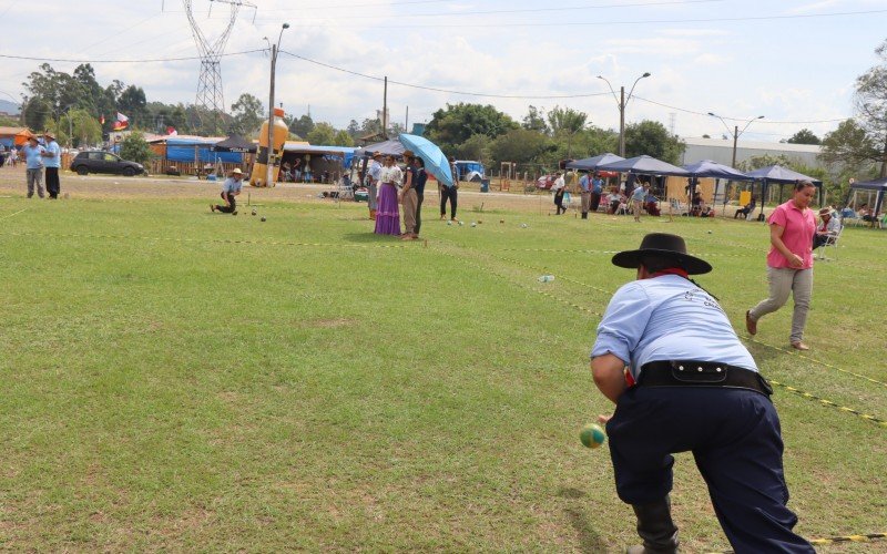 Bocha campeira faz parte da programaÃ§Ã£o do 44Âº Rodeio de Campo Bom