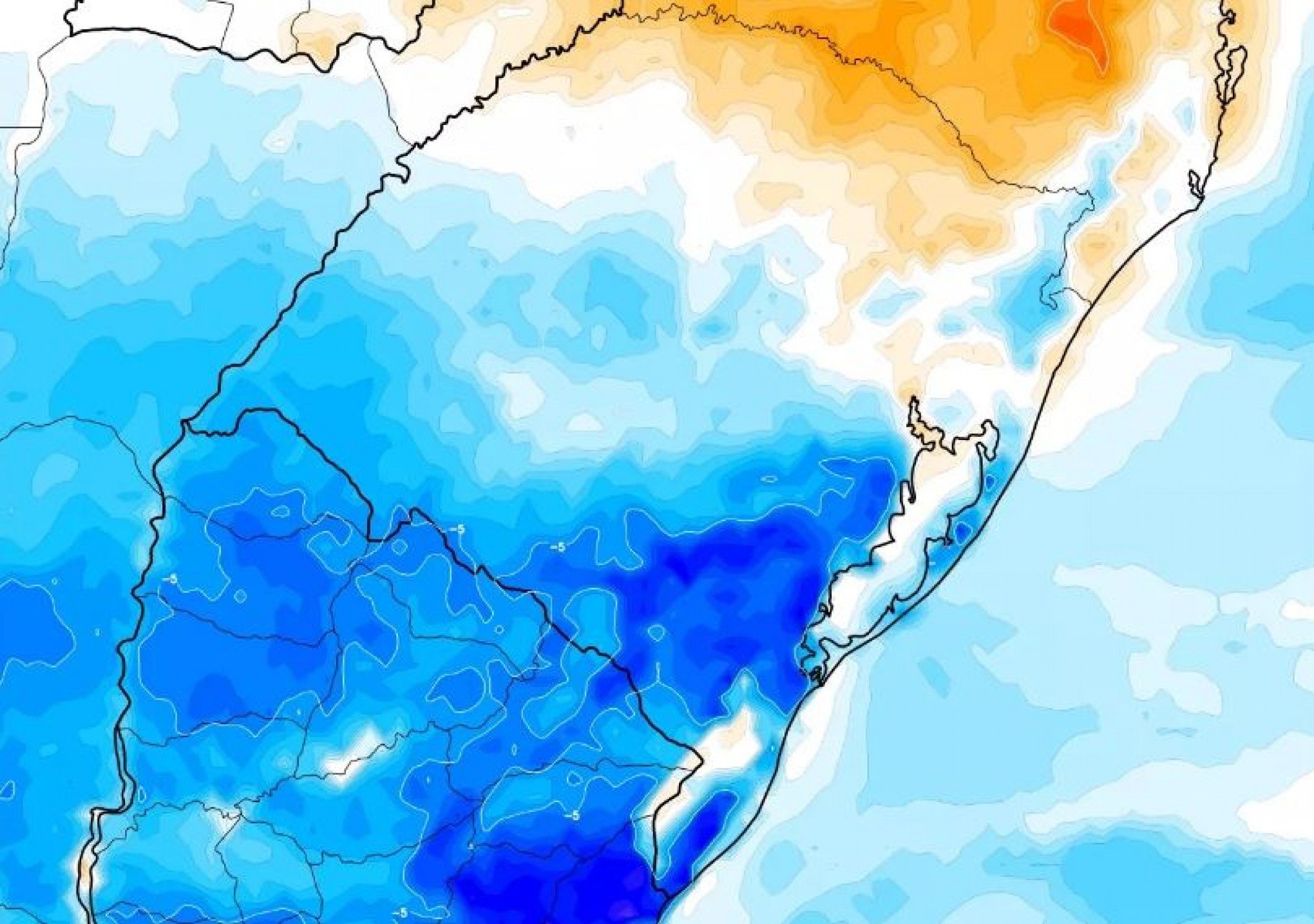 PREVISÃO DO TEMPO: Massa de ar frio derruba temperaturas em todo RS; saiba o que esperar nesta terça-feira