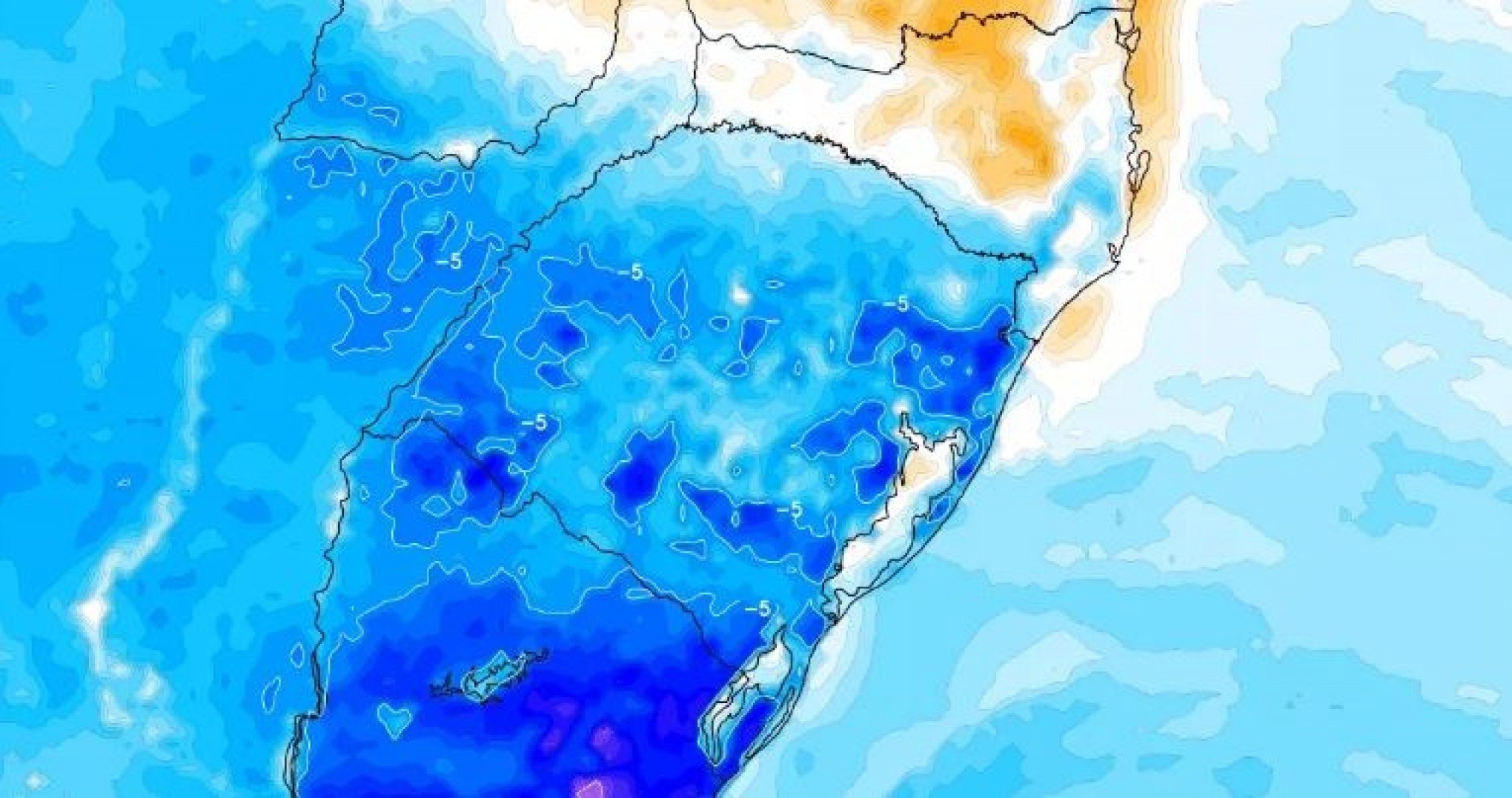 PREVISÃO DO TEMPO: Frio fora de época marca o começo desta quarta-feira no RS; confira as temperaturas