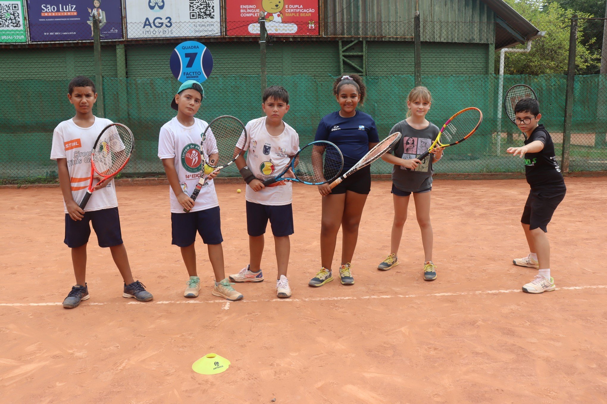 Projeto Boleiros no SÃ£o Leopoldo TÃªnis Clube - turma da prÃ©-equipe