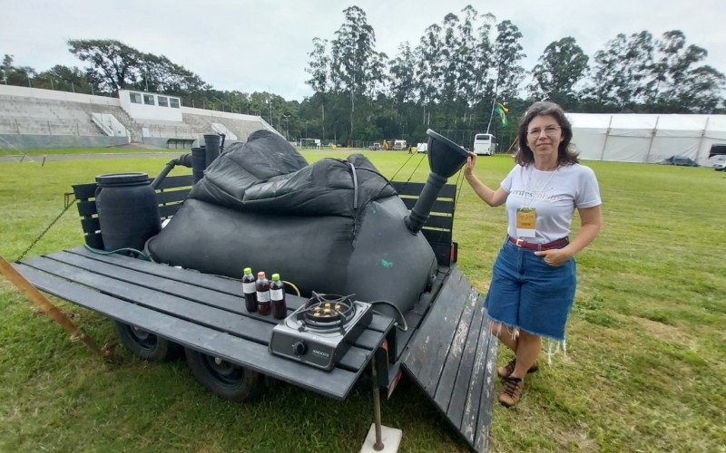 Angelita é expositora na Fest Feira e mostra sistema de biodigestão | abc+