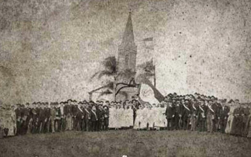 Capela Nossa Senhora da Piedade, em Hamburgo Velho, em 1889 | abc+