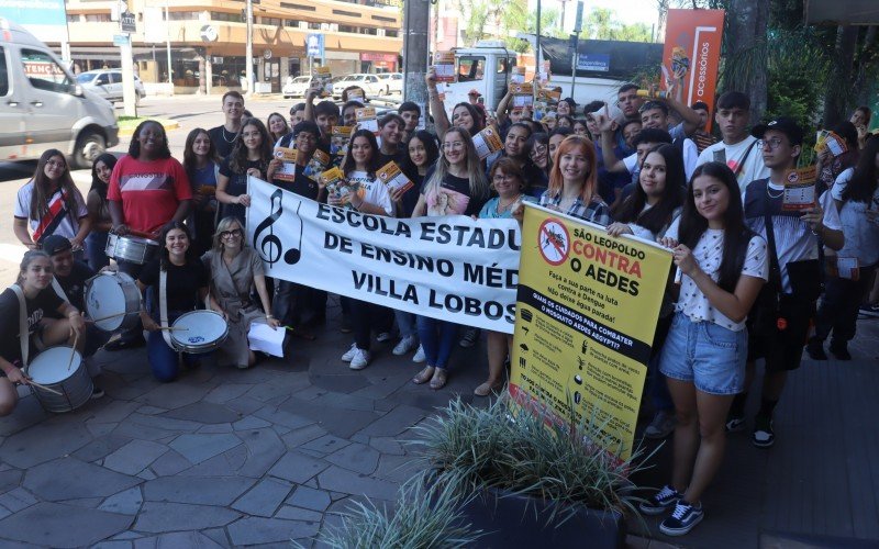 Quatro turmas da Escola Villa Lobos participaram da mobilização