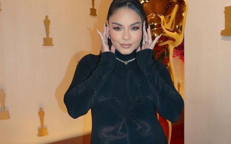 Vanessa Hudgens anunciou a gravidez durante o tapete vermelho do Oscar 2024