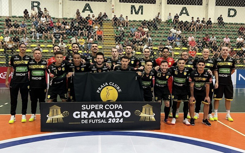 Praia Clube fez quatro gols na primeira rodada da Super Copa Gramado de Futsal