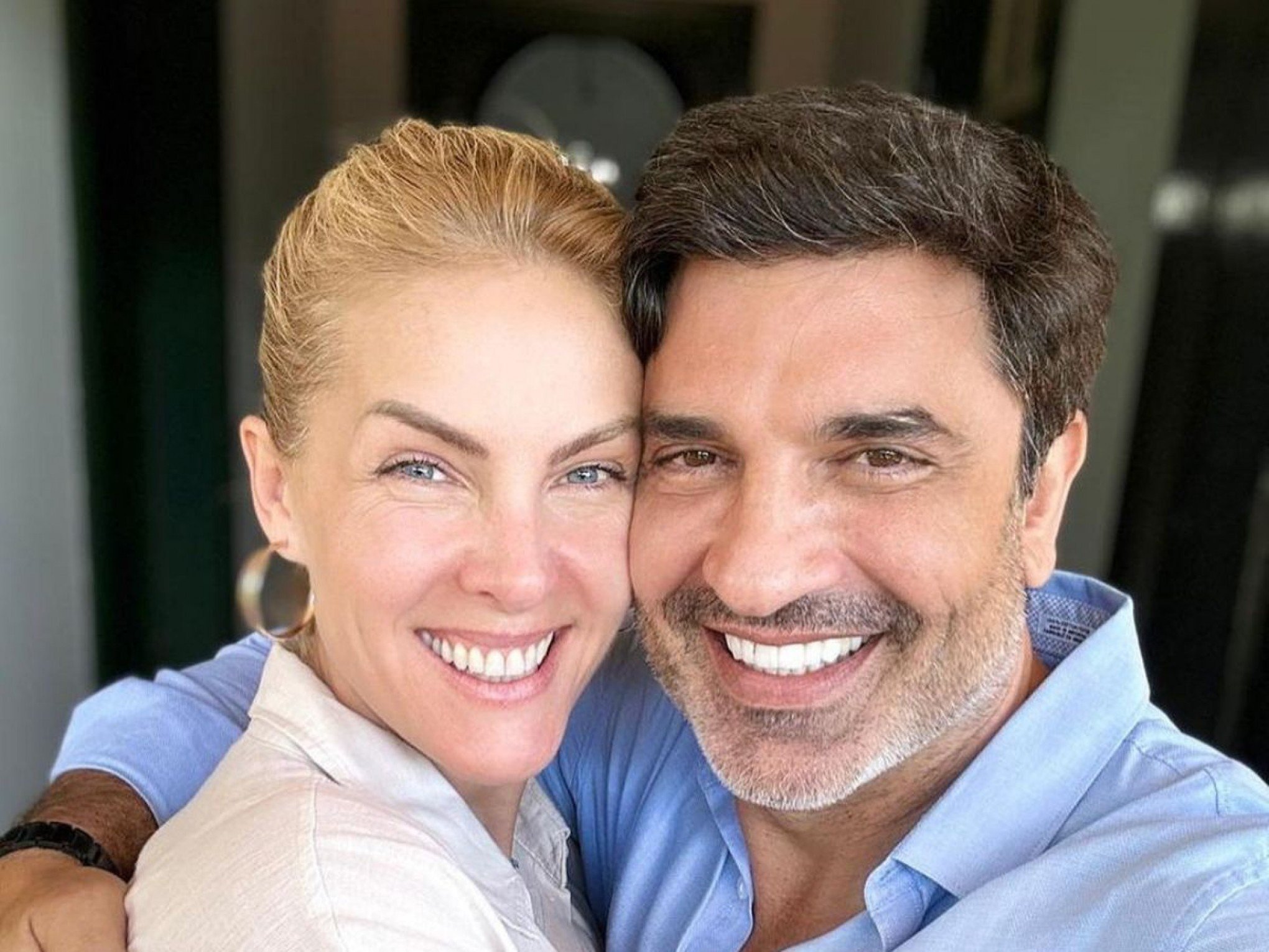 Edu Guedes tem alta do hospital 10 dias antes do previsto; Ana Hickmann comemora