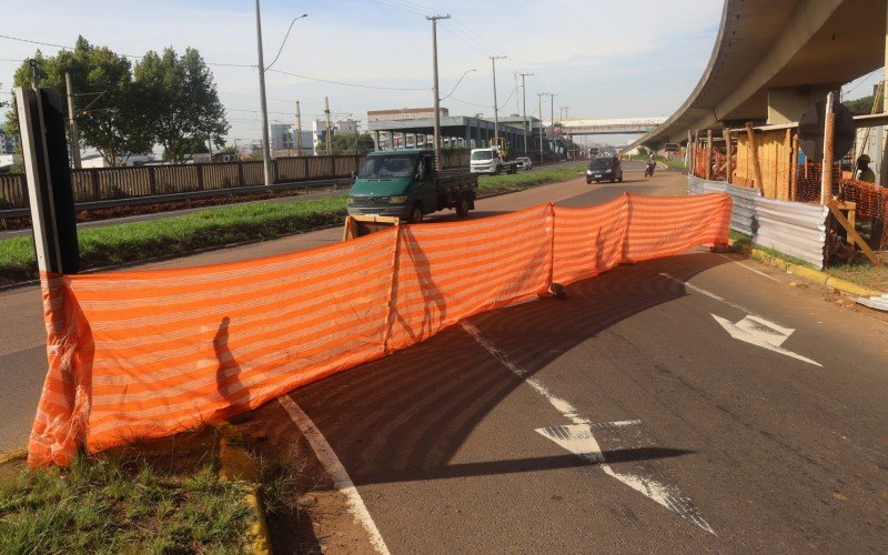 Acesso a Esteio tem bloqueio para obras no viaduto, sentido capital-interior 