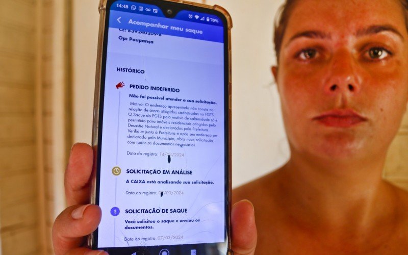 Letícia teve o benefício recusado e aguarda nova análise