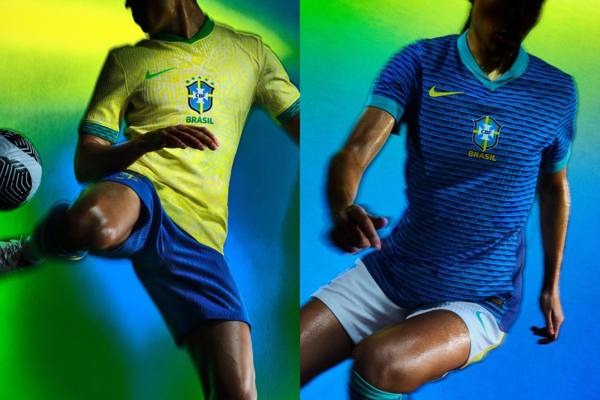 Com escudo no centro da camisa após 20 anos, Seleção Brasileira apresenta novos uniformes