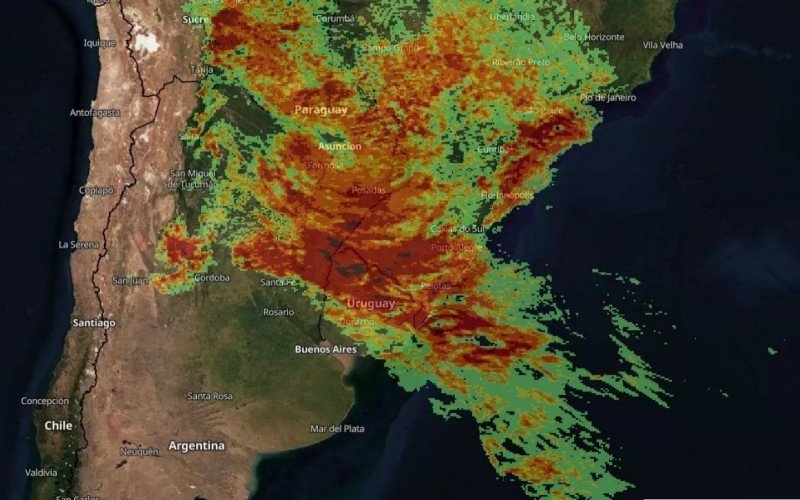 Choque entre frente fria e massa de ar quente  | abc+