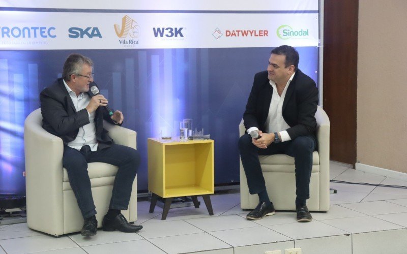 Ary Vanazzi e Daniel Klafke no Momento do Empreendedor